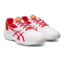 Asics Tennisschuhe Court Slide Clay/Sandplatz weiss/pink Kinder